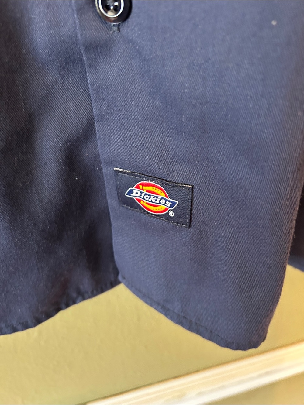 Dickies Dark Blue Button-Up Work Shirt - Picture 3 of 4